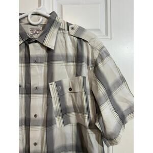 Phat Farm Plaid Button Up Shirt Mens 2XL Y2K Streetwear Hip Hop